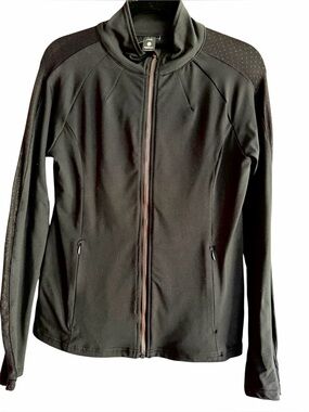 Electric Yoga Black Jacket with Rose Gold Zipper Size Large